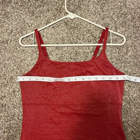 Flexsees by maiden form sparkly red Women's Camisole Top size XL - Picture 6 of 8